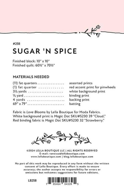 Sugar 'N Spice Quilt Pattern by Lella Boutique