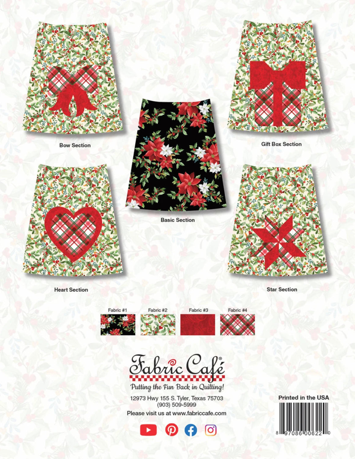 Christmas Wishes Tree Cozy - Fabric Cafe-4 Designs to Create a Tree Cozy