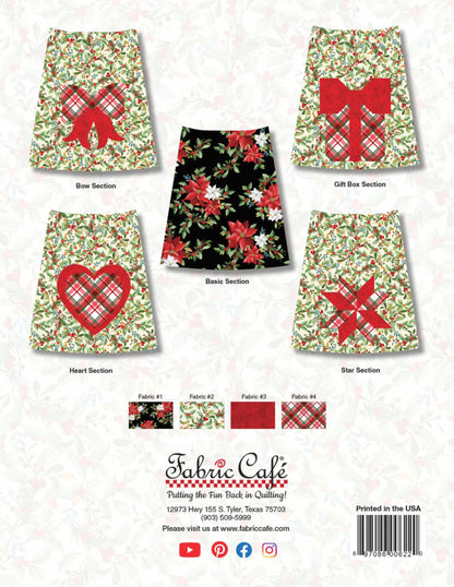 Christmas Wishes Tree Cozy - Fabric Cafe-4 Designs to Create a Tree Cozy