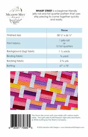 Wharf Street Quilt Pattern by Meadow Mist Designs