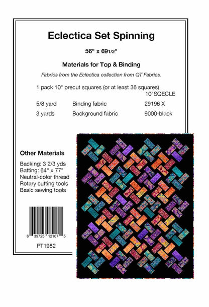 Eclectica Set Spinning Quilt Pattern by Pine Tree Country Quilts