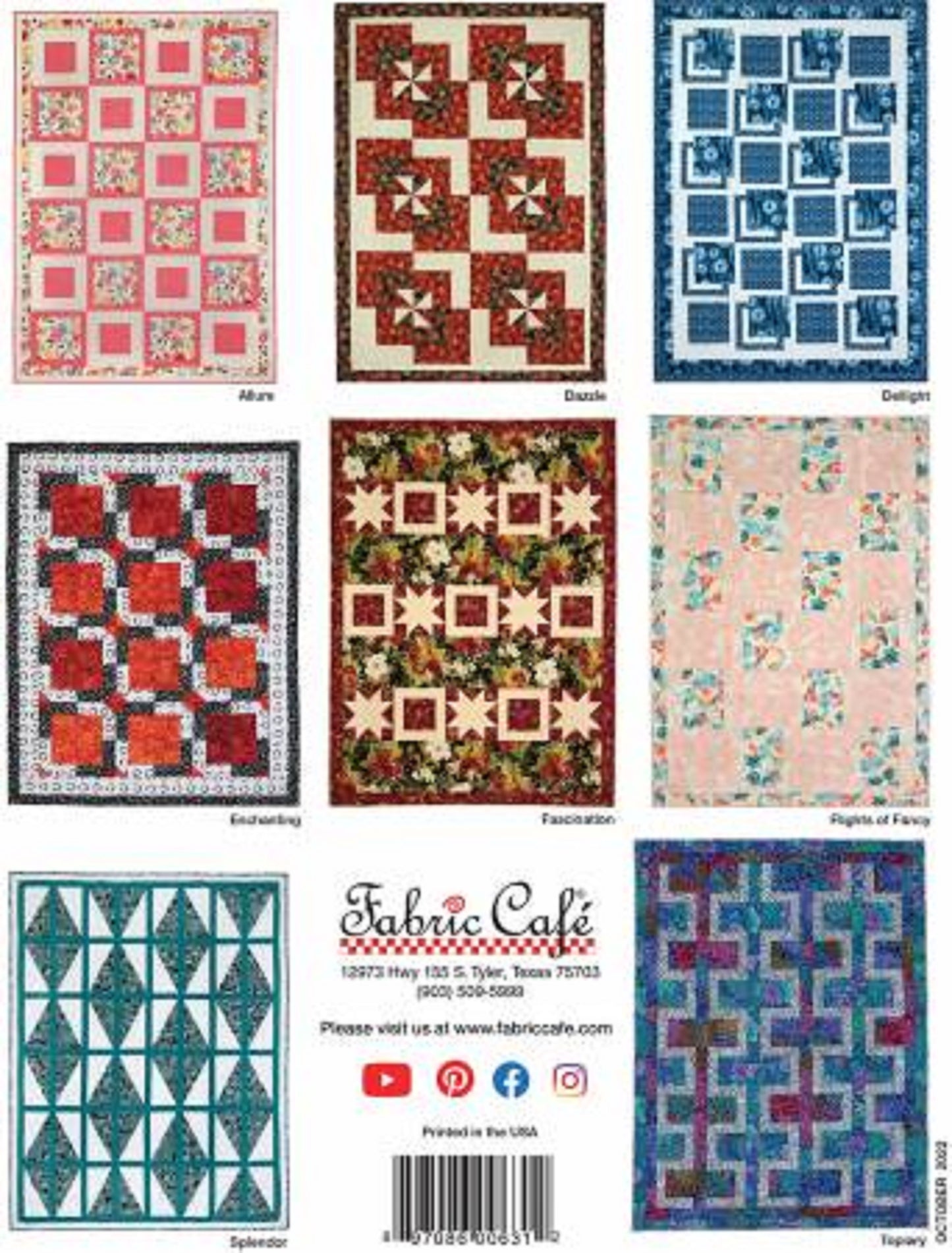 The Magic of 3 Yard Quilts Book by Fabric Cafe
