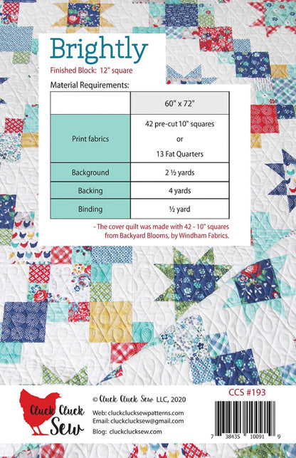 Brightly Quilt Pattern by Cluck, Cluck Sew