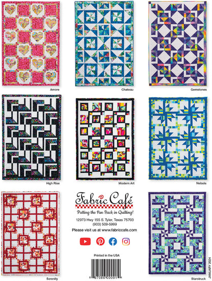 Project Book "Go Bold With 3-Yard Quilts" by Fabric Cafe