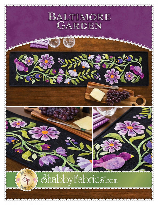 Baltimore Garden Table Runner Pattern by Shabby Fabrics