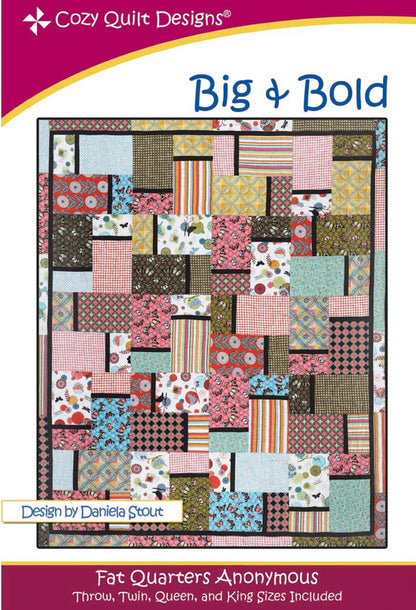 Big & Bold Quilt Pattern by Cozy Quilt Designs