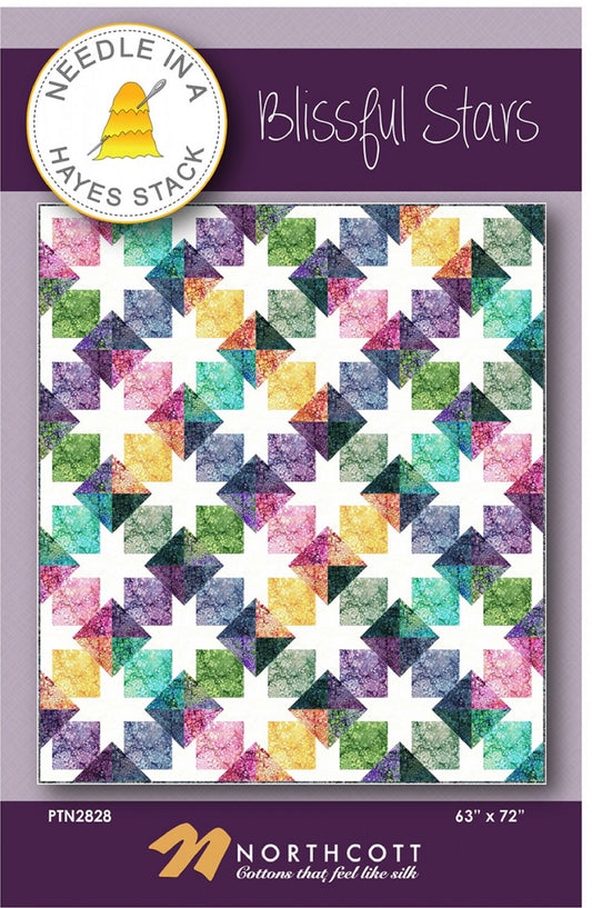 Blissful Stars Quilt Pattern by Needle in a Hayes Stack