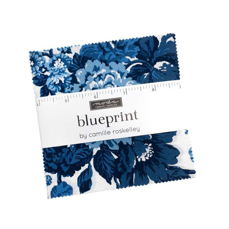 Charm Pack-Blueprint-Moda Fabrics-42-5 Inch Squares