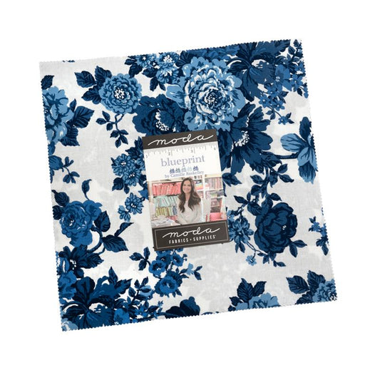 Layer Cake-Blueprint-Moda Fabrics-42 - 10 Inch Squares