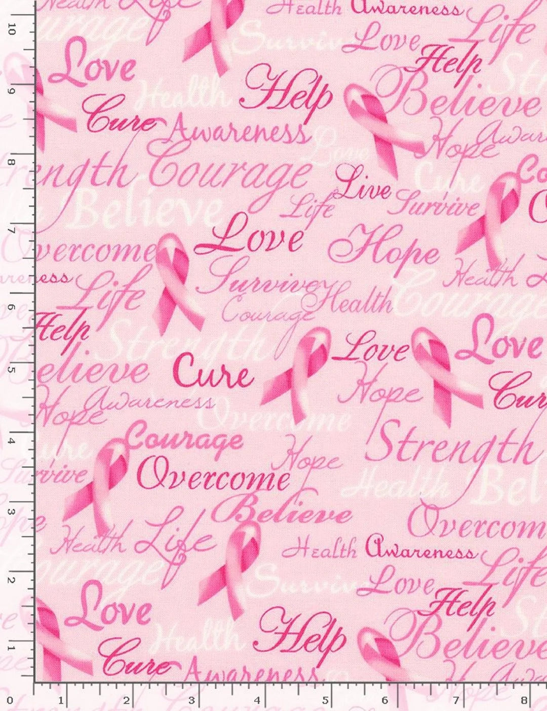 Breast Cancer-Words of Encouragement-BTY -Timeless Treasures