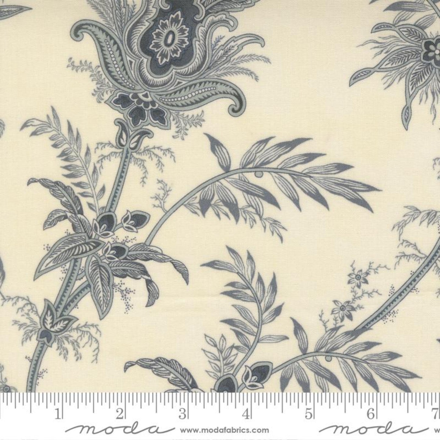 Breathtaking Blues by Moda Fabrics-Porcelain B/G-BTY