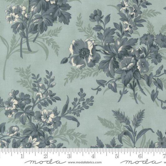Breathtaking Blues-Sky-Moda Fabric-Floral