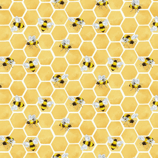 Buzzy Bee on Honeycomb-Henry Glass-BTY