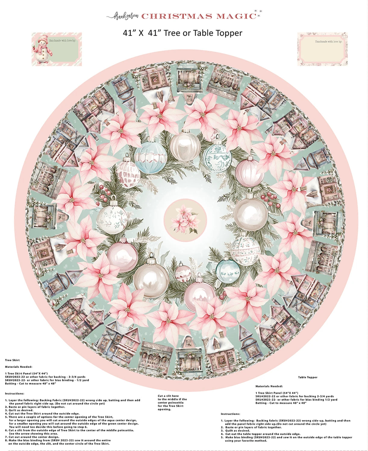 Christmas Magic Tree Skirt-Blank Quilting-54" x 44"