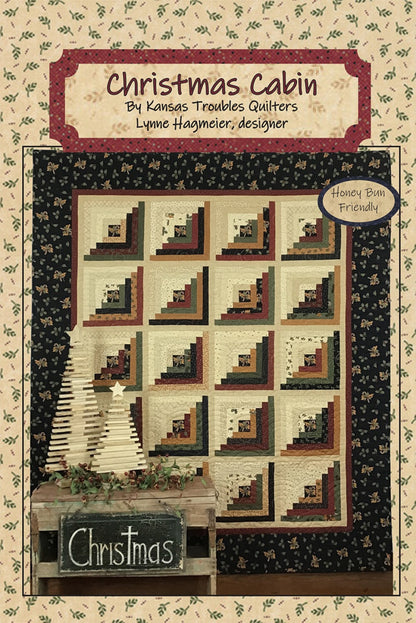 Christmas Cabin Quilt Pattern by Kansas Trouble Quilters