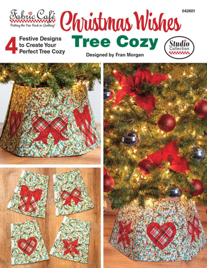 Christmas Wishes Tree Cozy - Fabric Cafe-4 Designs to Create a Tree Cozy