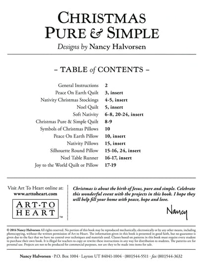 Project Book "Christmas Pure and Simple" by Art-To-Heart