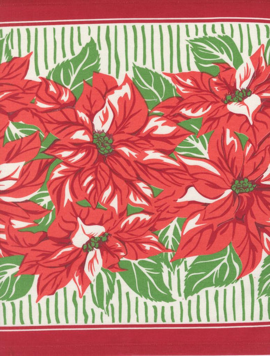 Toweling-Classic Retro Poinsettia-Moda