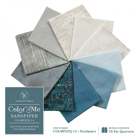 Color Me Fat Quarter Bundle-Sandpiper-10 Fat Quarters-Windham Fabrics