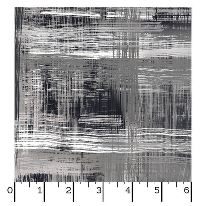 Colorfield-Black & Gray Brush Srokes-Maywood Studios-108 Inch