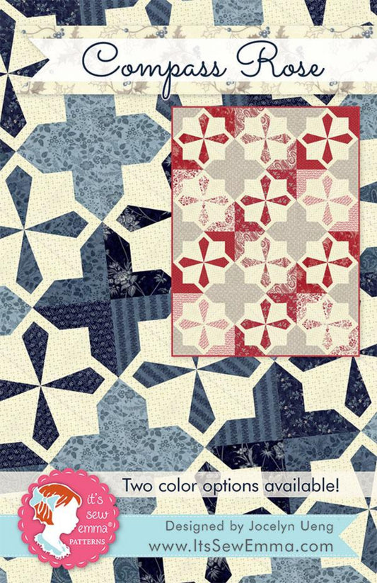 Compass Rose Quilt Pattern by It's Sew Emma