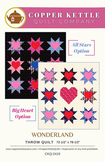 Wonderland Quilt Pattern-2 Sizes-Copper Kettle Quilt Co.-Baby-Throw