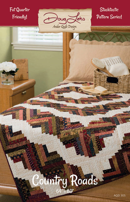 Country Roads Stashtastic Quilt Pattern-Doug Leko for Antler Quilt Design