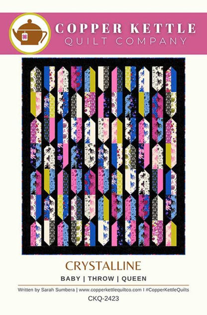 Crystalline Quilt Pattern by Copper Kettle Quilt Co.-Baby-Throw-Queen