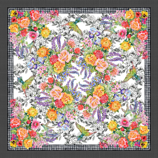 Decoupage-Square Floral Print-In The Beginning-Digital Print