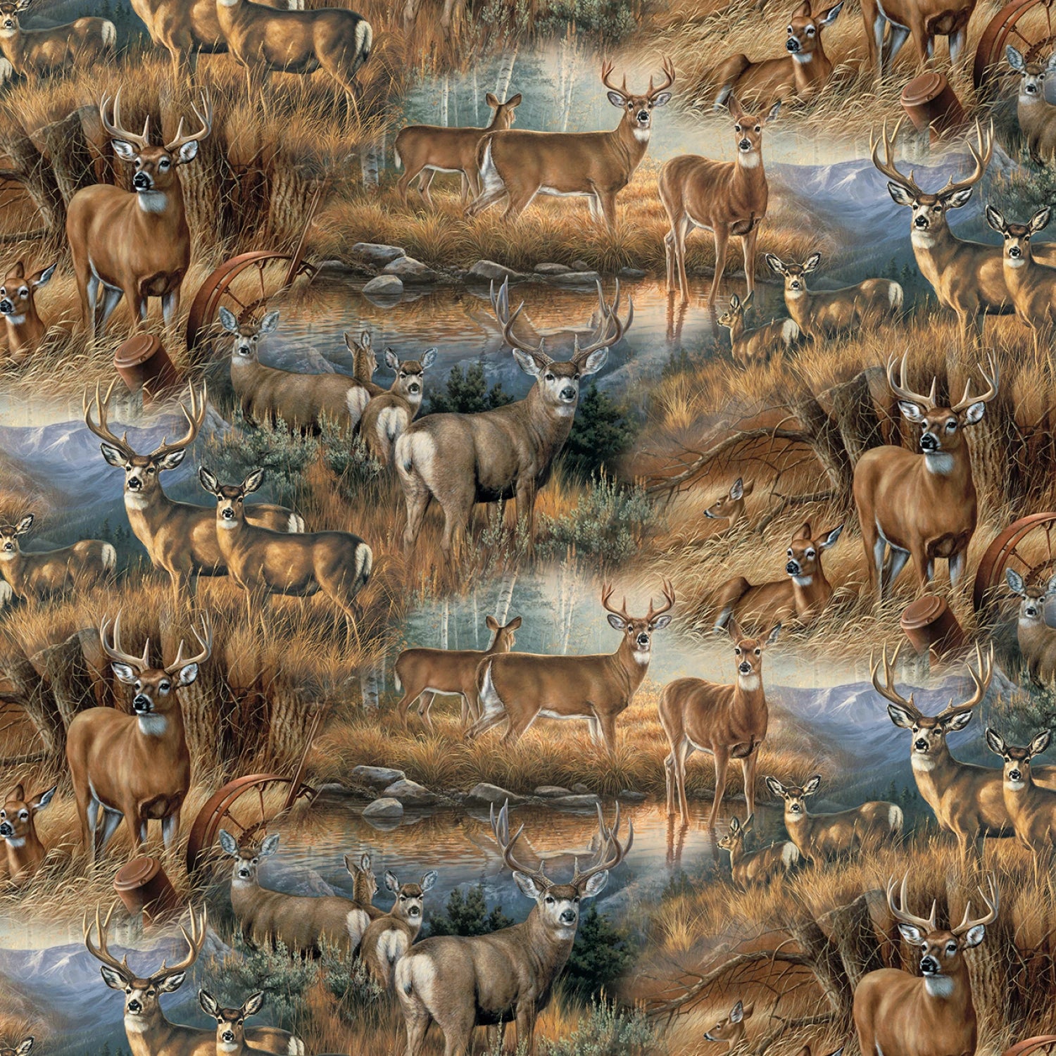 Deer Glance-David Textiles-BTY