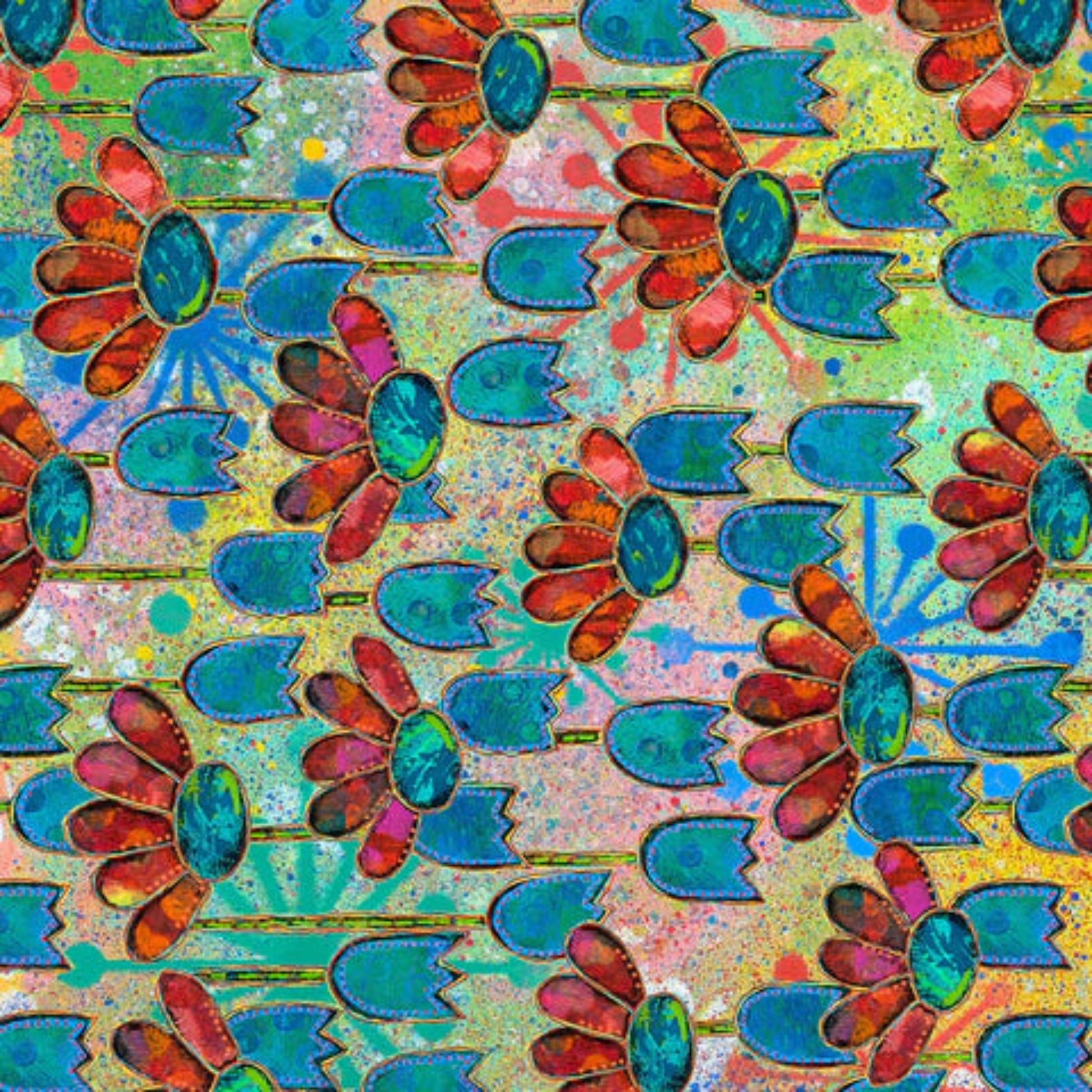 Dragonfly Dance-Free Spirit-BTY-PWSP107-Multi