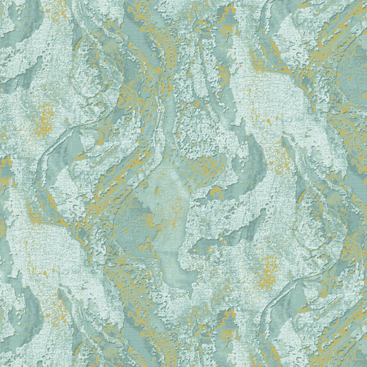 Dried Clay-Turquoise-Gold Metallic-Earth