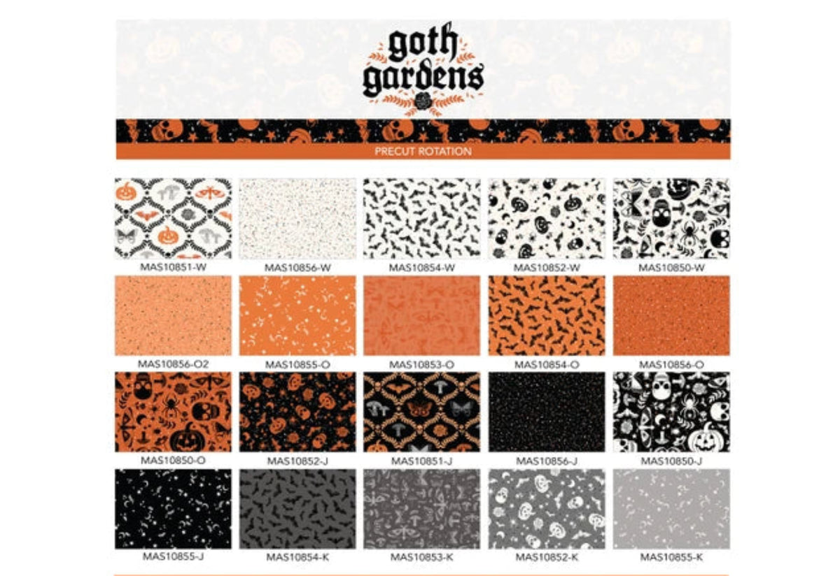 Goth Gardens - 20 Fat Quarter Bundle-Maywood Studios-5 yards of Fabric