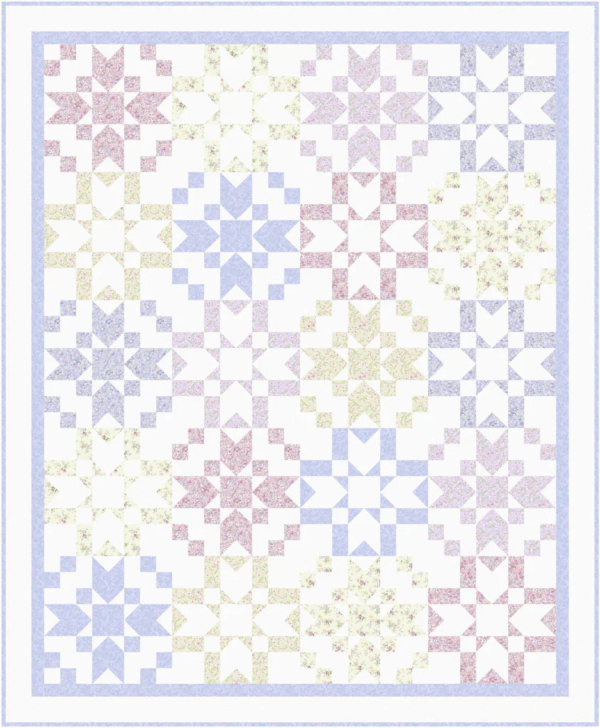 Faded Flare Quilt Pattern by Bound To Be Quilting