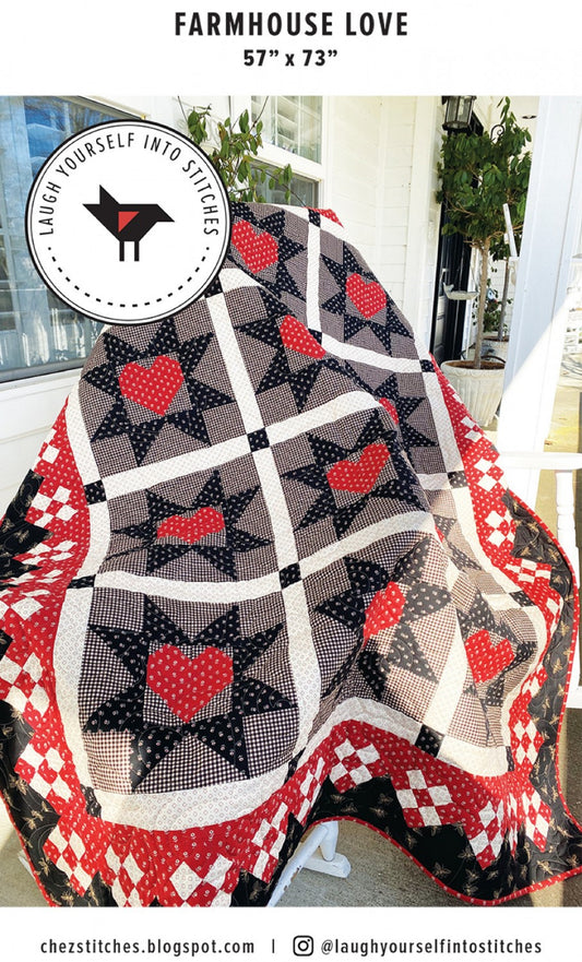 Farm House Love Quilt Pattern-Laugh Yourself Into Stitches