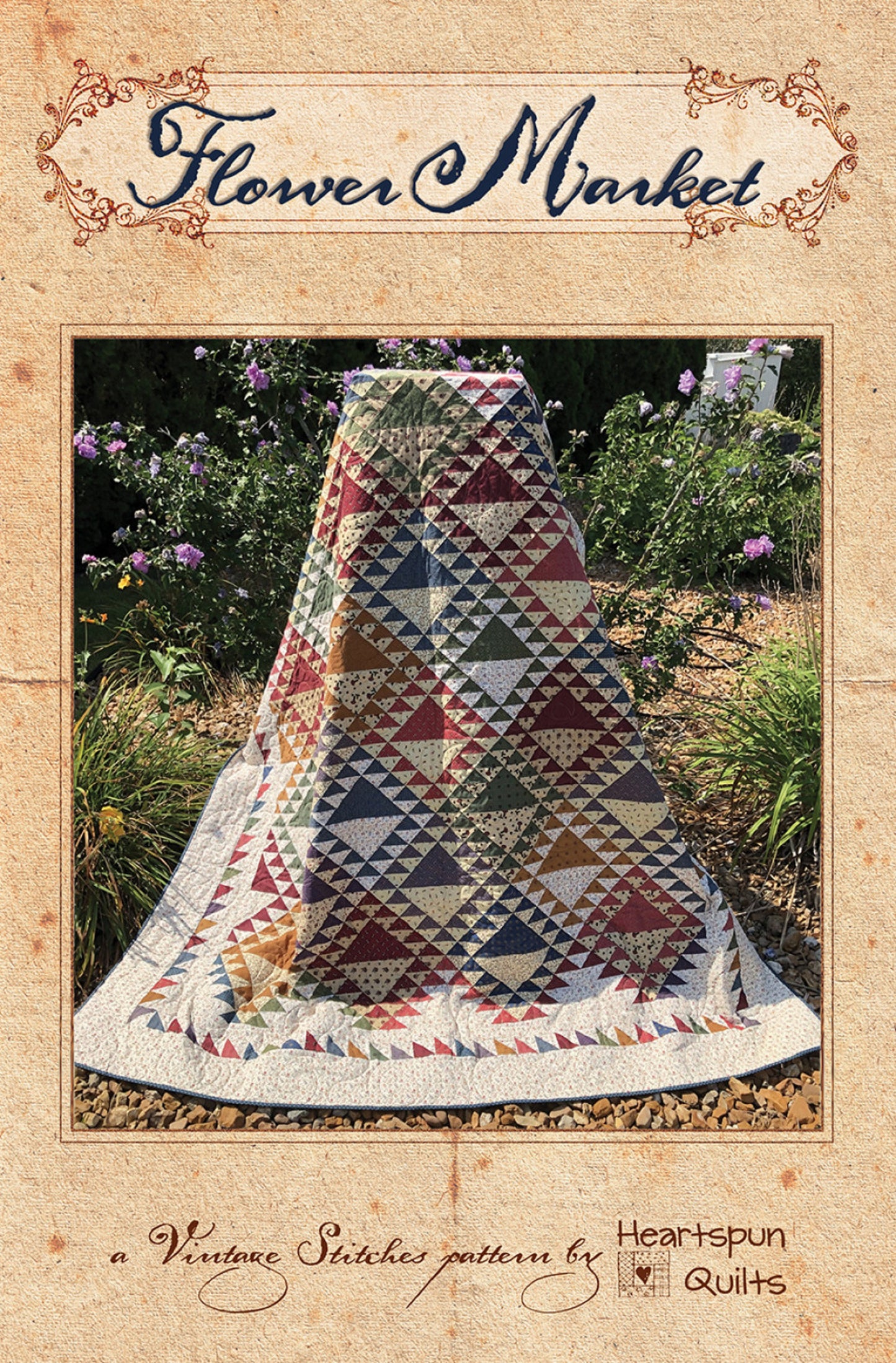 Flower Market Quilt Pattern by Heartspun Quilts