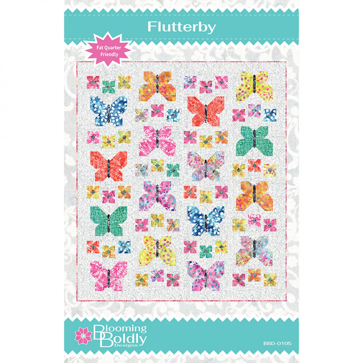 Flutterfly Quilt Pattern by Blooming Boldly Designs
