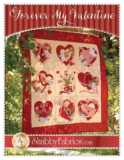 Forever My Valentine Quilt Pattern by Shabby Fabrics