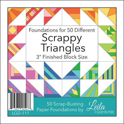 Quilt Block Foundation Papers-Scrappy Triangles-3"-50 Sheets-Leila Gardunia