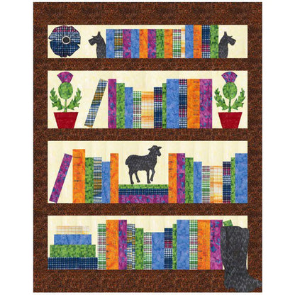Gandiegow Library Quilt Pattern by Patience Griffin Quilts
