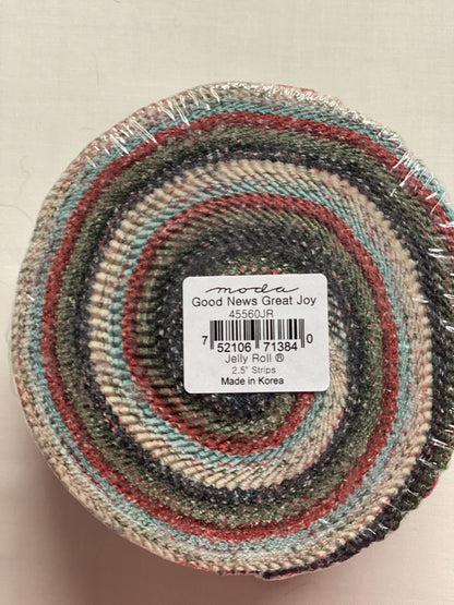 Jelly Roll-Good News Great Joy-40-2 1/2" Strips-Moda Fabrics