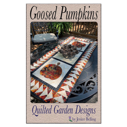 Goosed Pumpkins Table Runner Pattern by Quilted Garden Designs