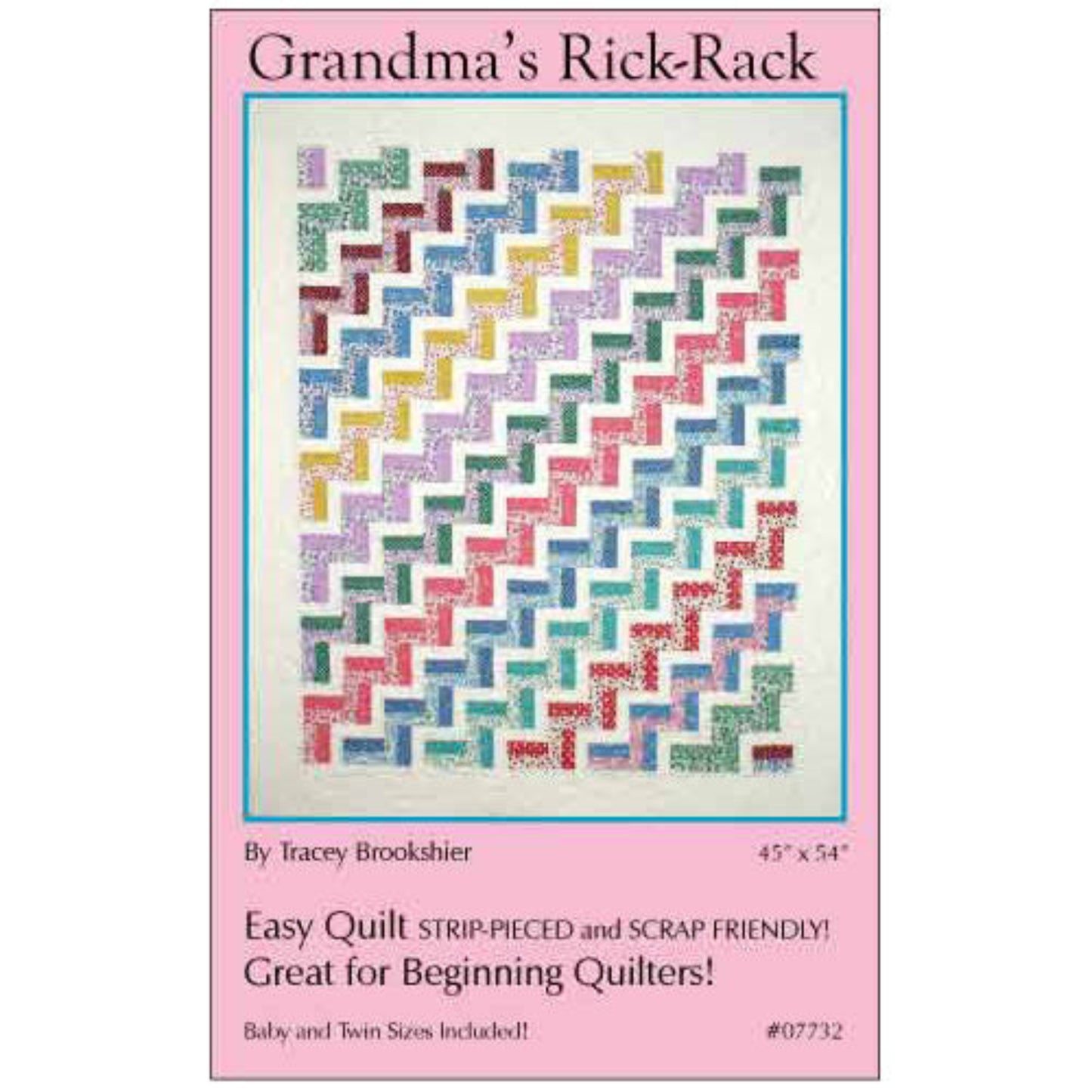 Grandma's Rick-Rack Quilt Pattern-Brookshire Design Studio