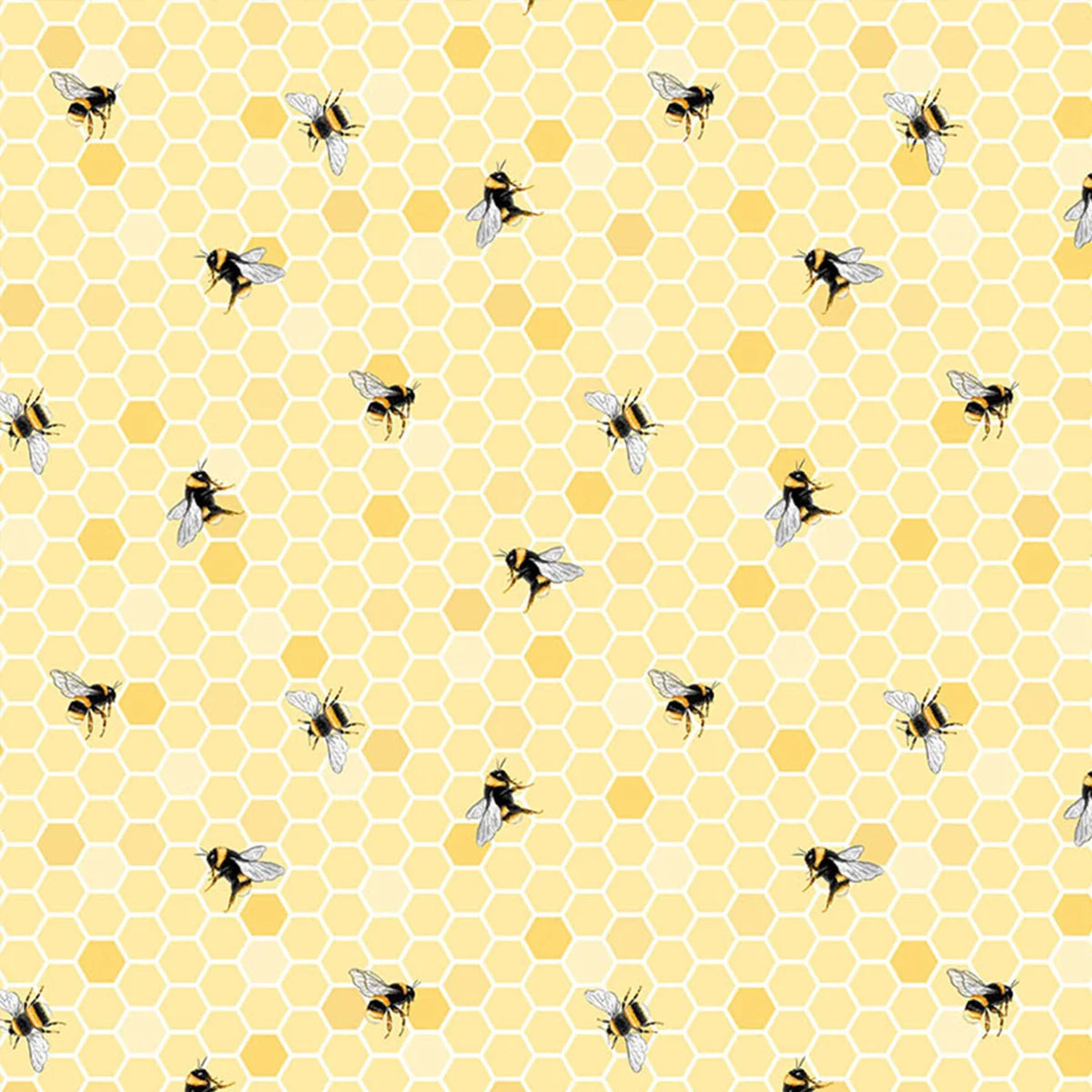 Honey & Clover-Honey Bees-HIves-BTY-Northcott Fabrics