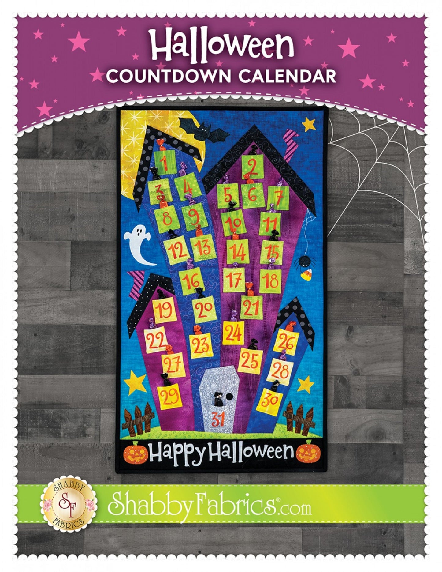 Halloween Countdown Calendar Pattern by Shabby Fabrics