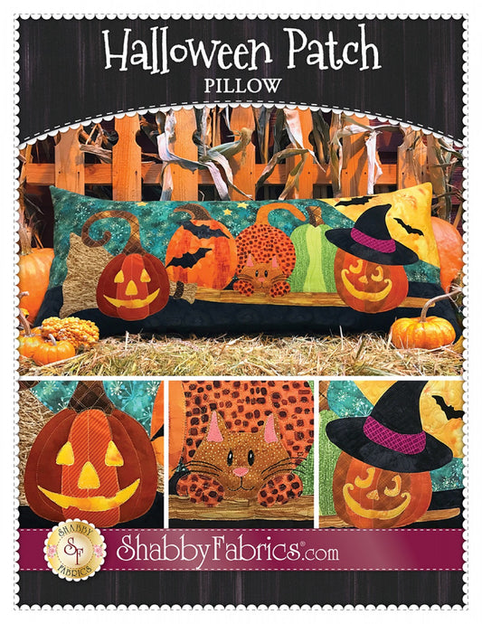 Halloween Patch Pillow Pattern by Shabby Fabrics