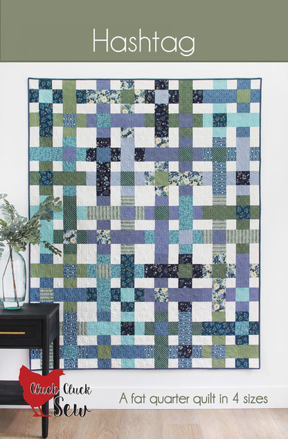 Hashtag Quilt Pattern by Cluck Cluck Sew-4 Sizes Included