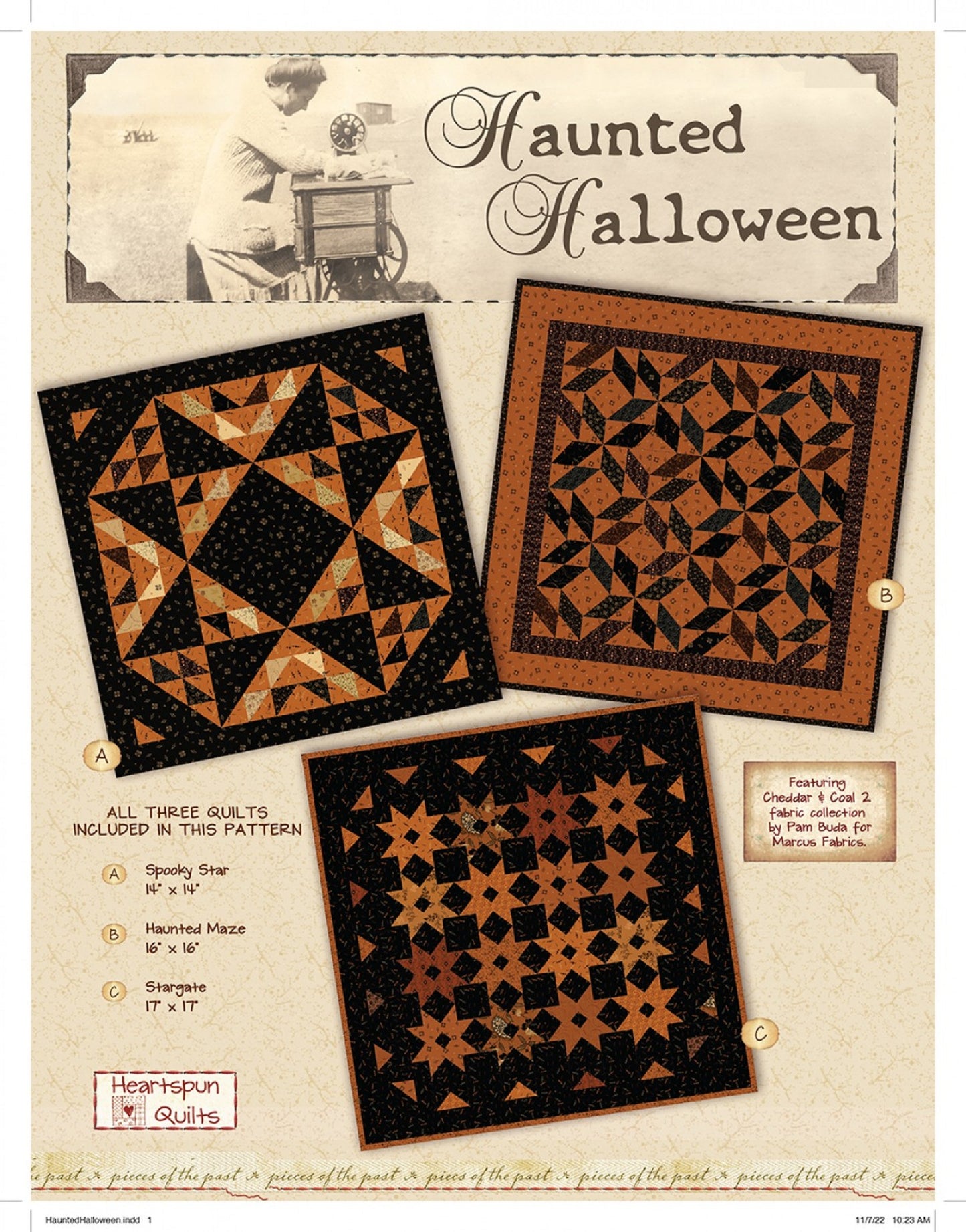 Haunted Halloween Quilt Pattern by Heartspun Quilts