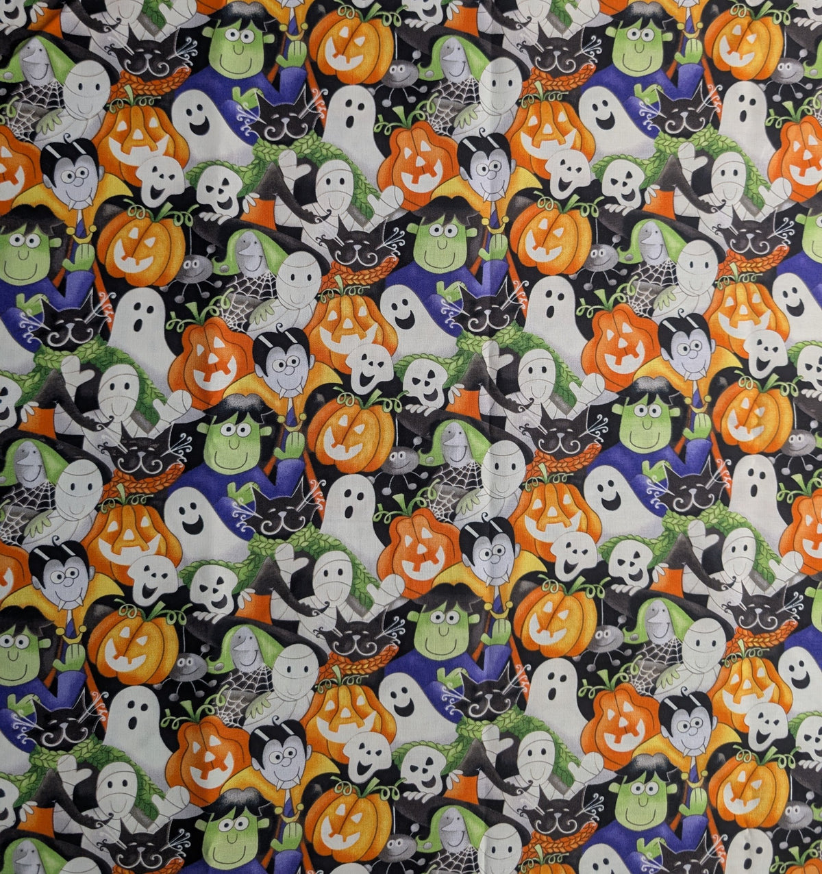 Here We Glow Faces - Henry Glass-1 yard 30 Inches-Glow In The Dark