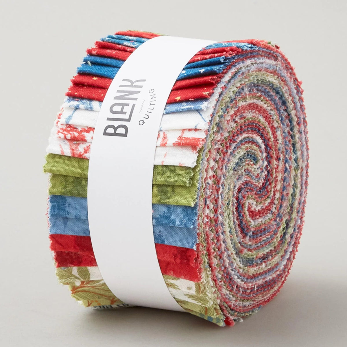 Holly Jolly Calico Jelly Roll-Blank Quilting-42 - 2-1/2 Inch Strips